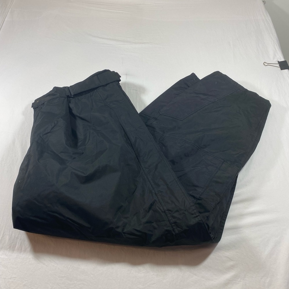 Junonia Ski pants Men’s 4X  Black insulated waterproof Zip legs adjustable waist
